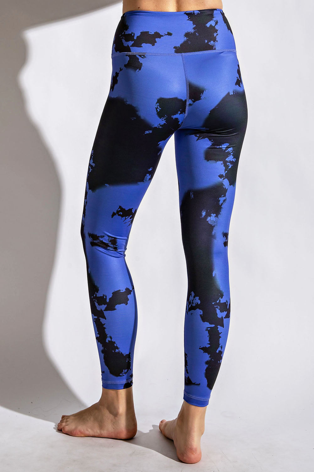 Blue/Navy Tie Dye Print Leggings